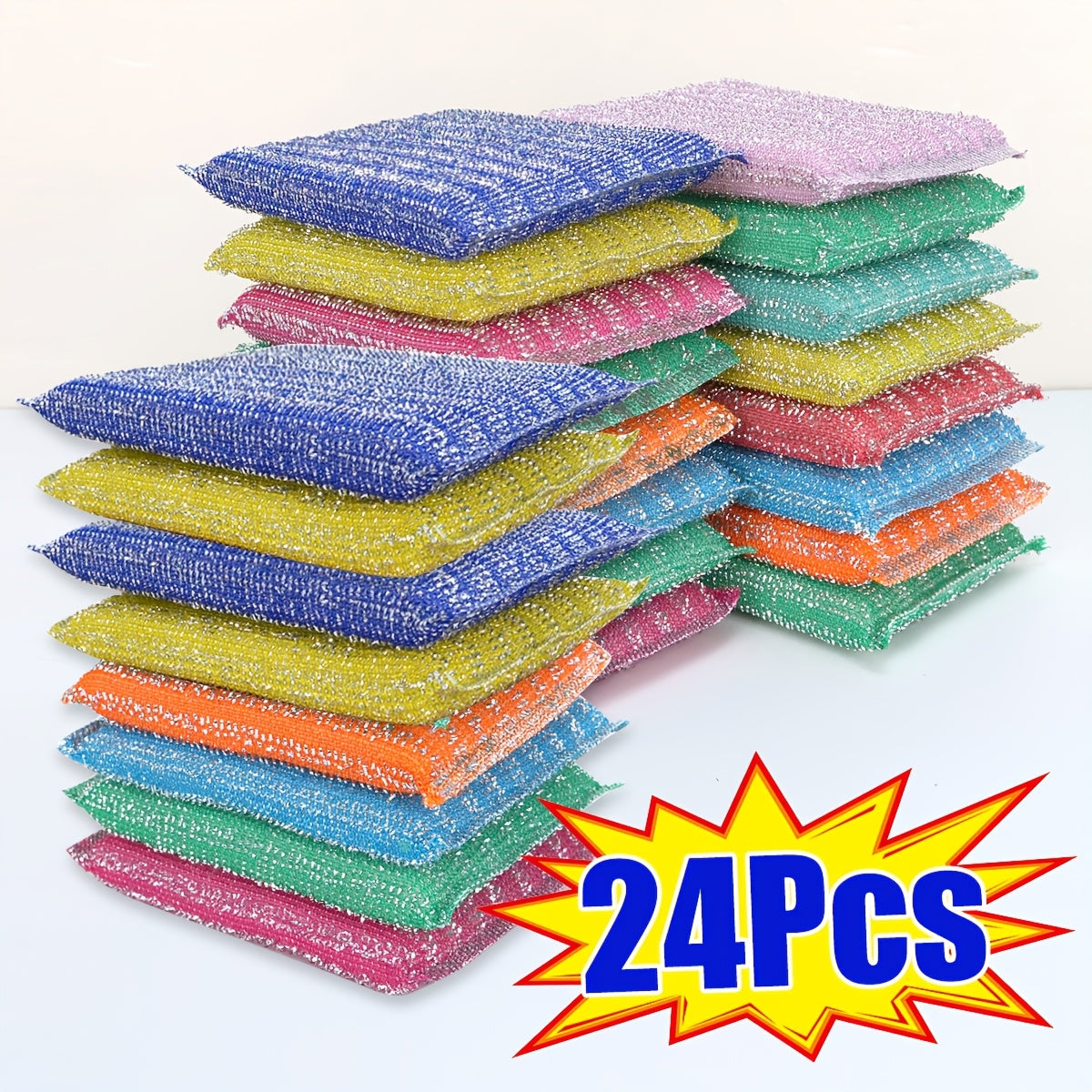 Multi-Purpose Magic Sponge - Double-Sided, Random Color, Scratch-Free Kitchen Cleaning Sponge, Suitable for Dishes and Household Use
